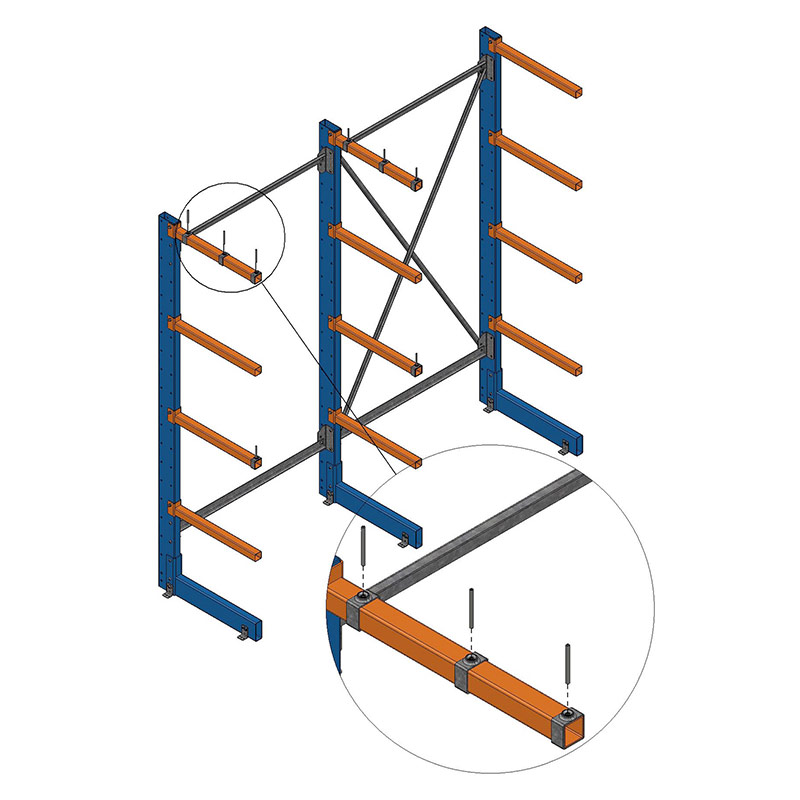 light duty cantilever arms